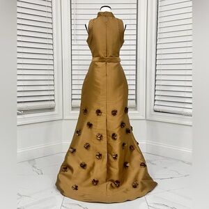 Elegant Gold Evening Gown
